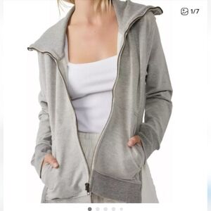 Women's Gray Zip-Up Hoodie